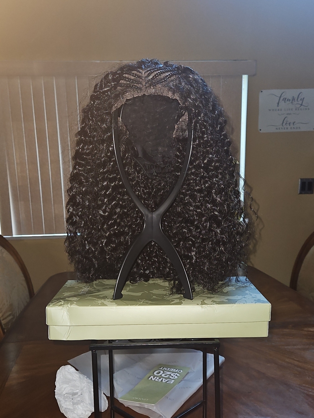 Frodio Veralux Fiber Cornrow Top Braided Wig 13x6 Lace Front Natural Black Wig